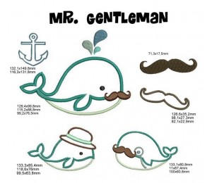 Stickserie Mr. Gentleman